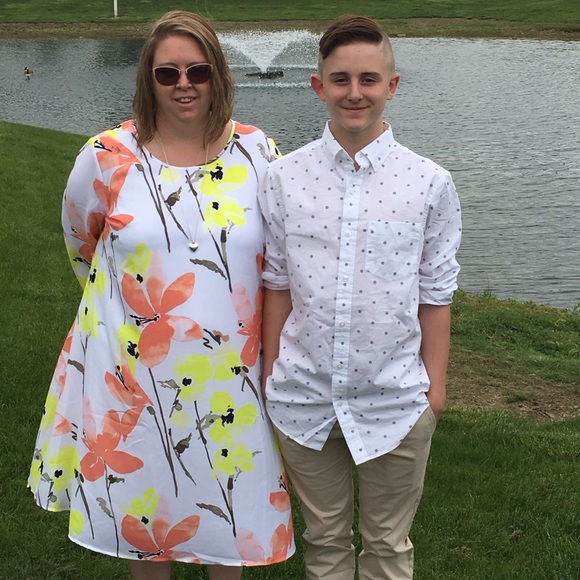 Spring floral dress size 18-20 worn once - Picture 4 of 4